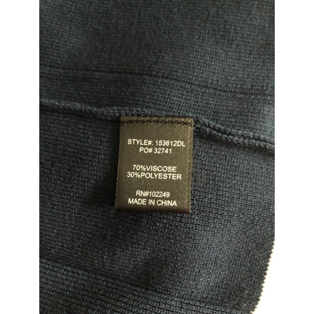 Everyday Skies Are Blue Pleated Knit Skirt Navy/Off White Women's 1X NEW - Picture 6 of 9